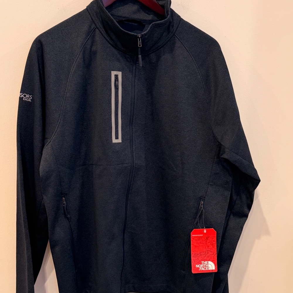 The North Face Mens Canyon Flats Fleece Jacket Urban Navy Heather NF0A3LH9AVM L